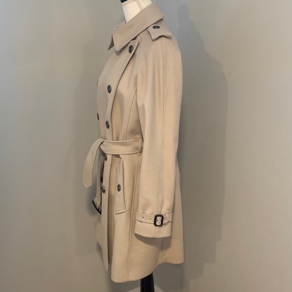 Burberry London wool and cashmere trench coat. - Picture 4 of 12